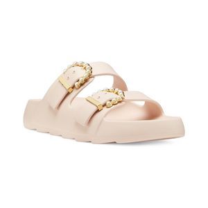 Stuart Weitzman Pearl Buckle Slide